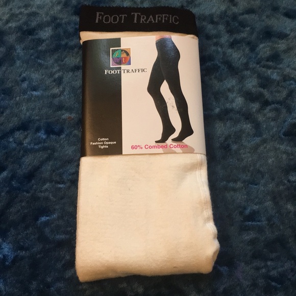 Foot Traffic Cotton Fashion Opaque Tights - Picture 1 of 2